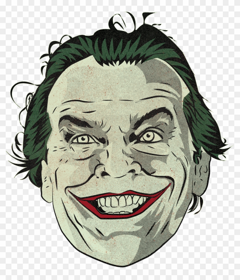Joker Nicholson Sketch - Illustration Clipart #5100065