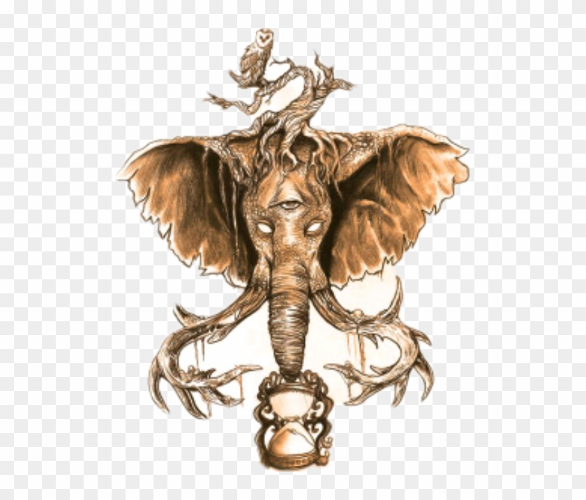 #remixit #dailysticker #animal #kingdom #elephant #owl - Elephant With Third Eye Drawing Clipart