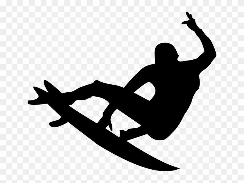 Surfing Silhouette Png Image - Surfer Vector Free Download Clipart