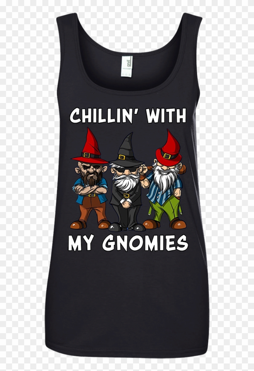Chillin' With My Gnomies Funny Fairy Garden Gnome , - Cartoon Clipart