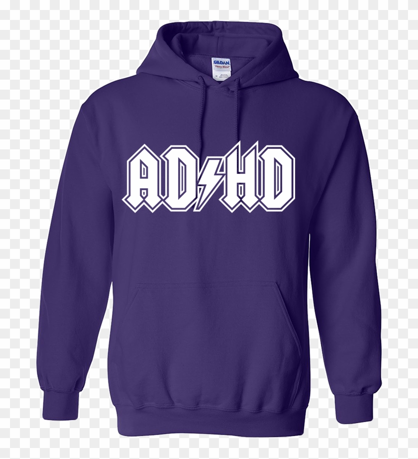 Adhd Acdc Logo Hoodie - Hoodie Clipart