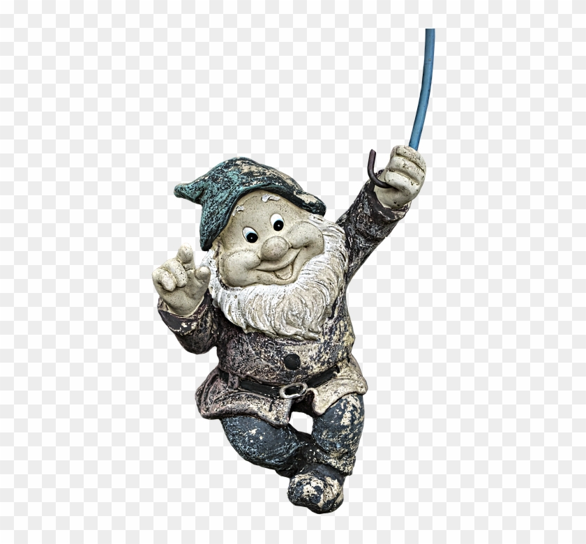 Garden Gnome Dwarf Imp Hanging Fabric Funny - Pendant Clipart #5101619