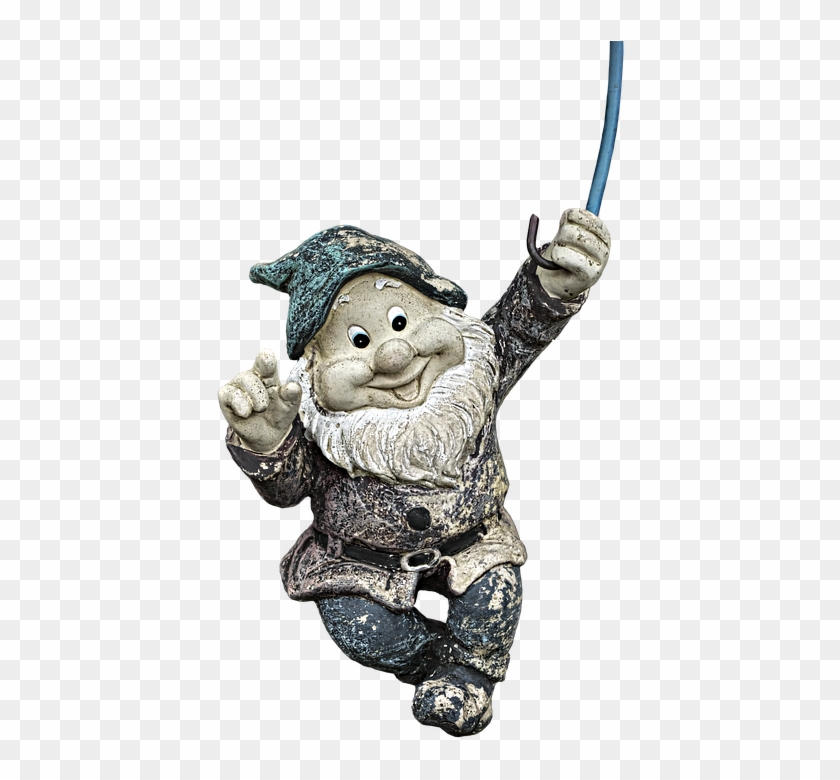 Garden Gnome Dwarf Imp Hanging Fabric Funny - Pendant Clipart
