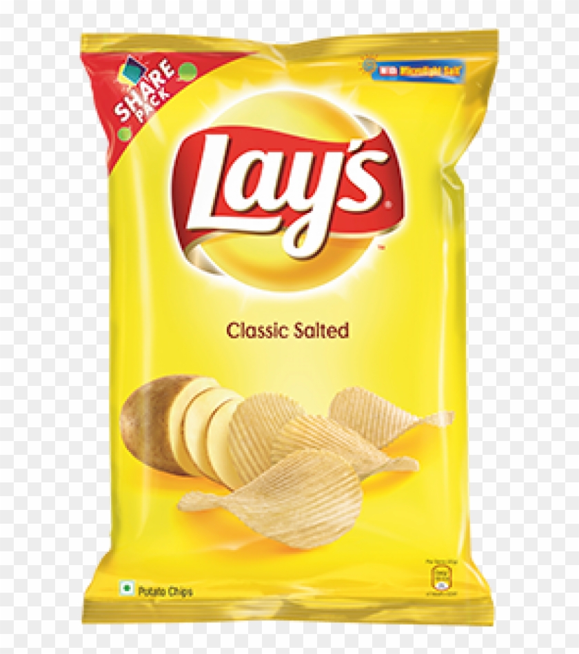 Classic Salted Gm Laysclassicsaltedgmxpng - Lays Classic Salted Chips Clipart #5101708