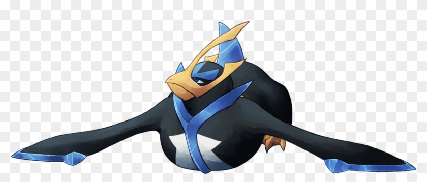 #395 Empoleon [ Water / Steel ] - Cartoon Clipart