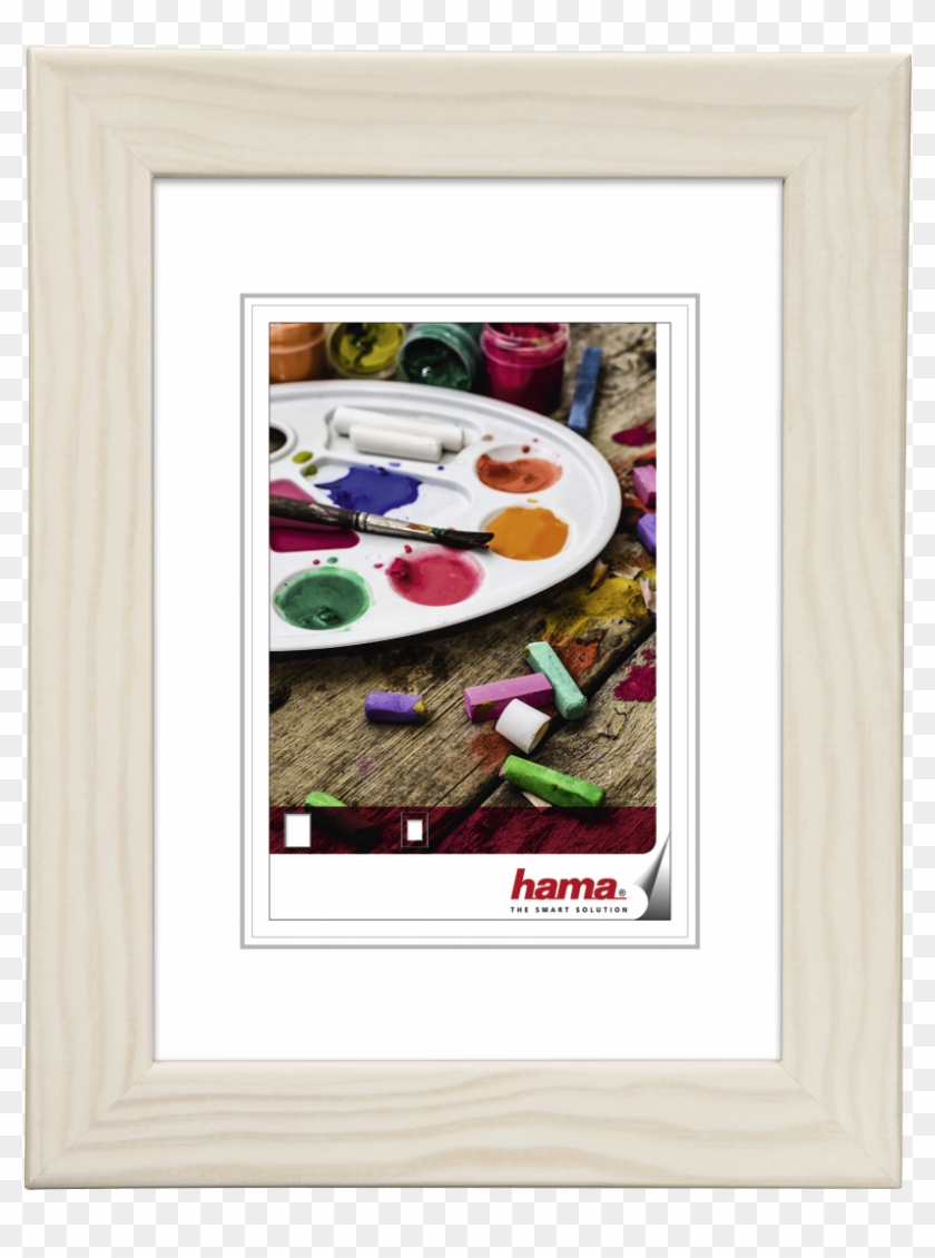 Hama "riga" Wooden Frame, White, 20 X 30 Cm - Fotolijst Hout Met Zilver Clipart #5102389