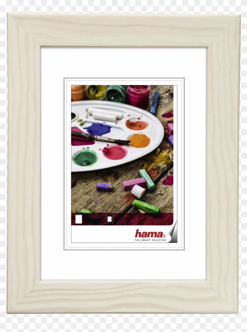 Hama "riga" Wooden Frame, White, 20 X 30 Cm - Fotolijst Hout Met Zilver Clipart