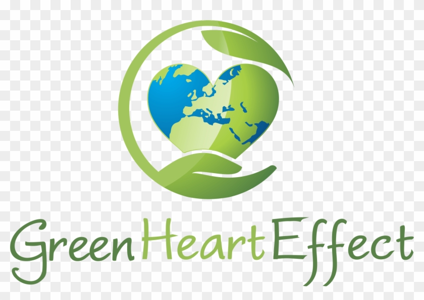Green Heart Effect All Png - Globe Clipart