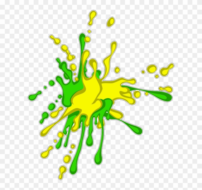 #mq #green #yellow #paint #splash - Yellow And Green Paint Splash Clipart #5102438