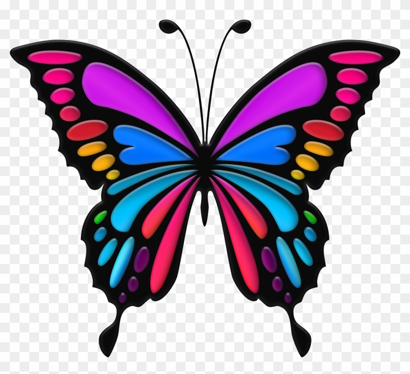 Colorful Butterfly Png Clip Art Image Transparent Png #5102445
