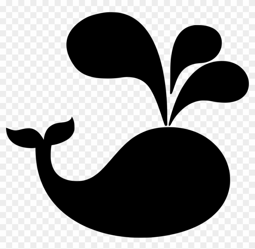 Download Png - Black And White Whales Clip Art Transparent Png