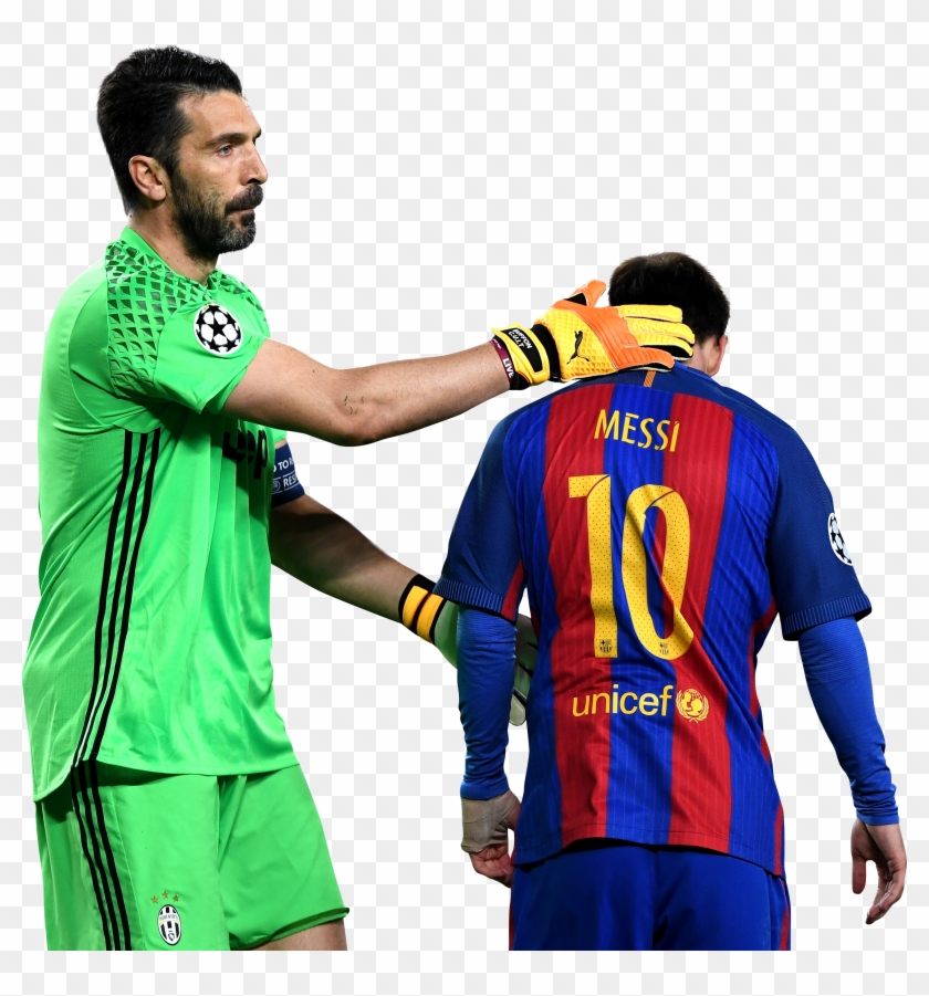 Gianluigi Buffon & Lionel Messi Render Clipart