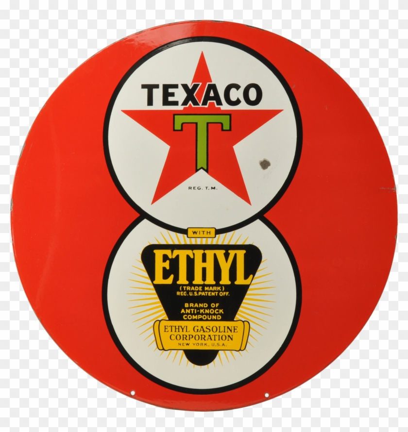 Texaco Logo Png , Png Download - Porcelain Texaco Sign Clipart #5103772