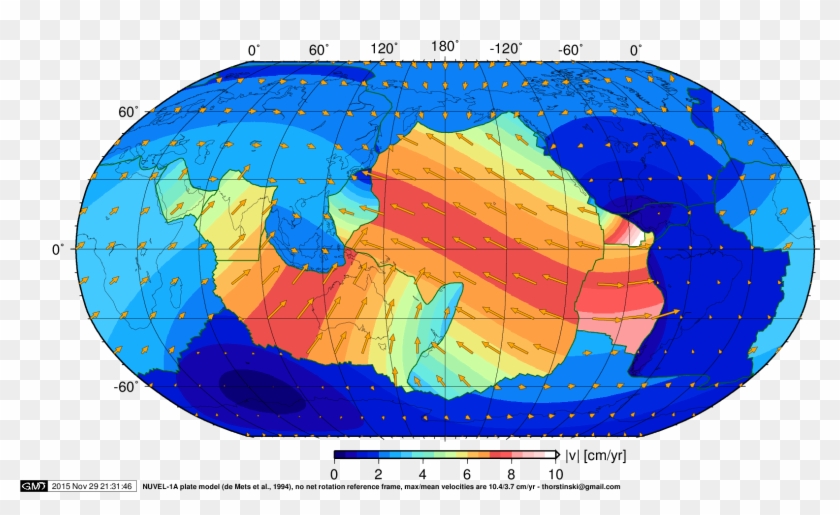 [pdf] [png] - Global Plate Motion Map Clipart #5104997