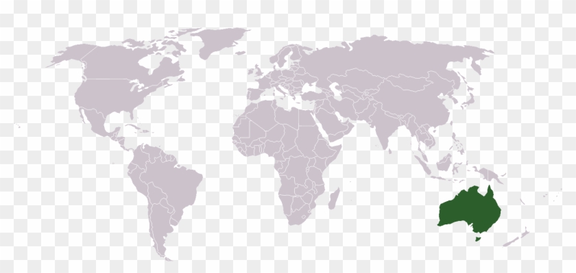 For Australia On A World Map - Switzerland And Australia Map Clipart