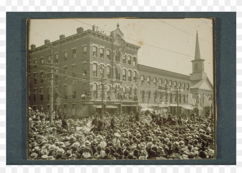 Teddy Roosevelt Visiting Willimantic, Ct In 1902 - College Clipart