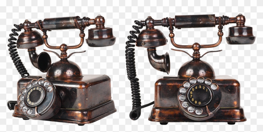 Old Phone Phone Link Call Vintage Telephone Tube - Old Phone Transparent Background Clipart #5105652