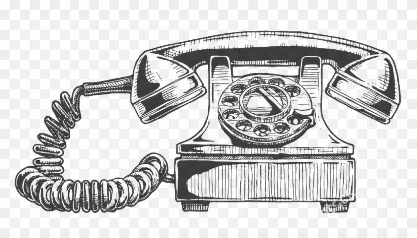 Bond Contact Ⓒ - Evolution Of Telephone Drawing Clipart #5106087