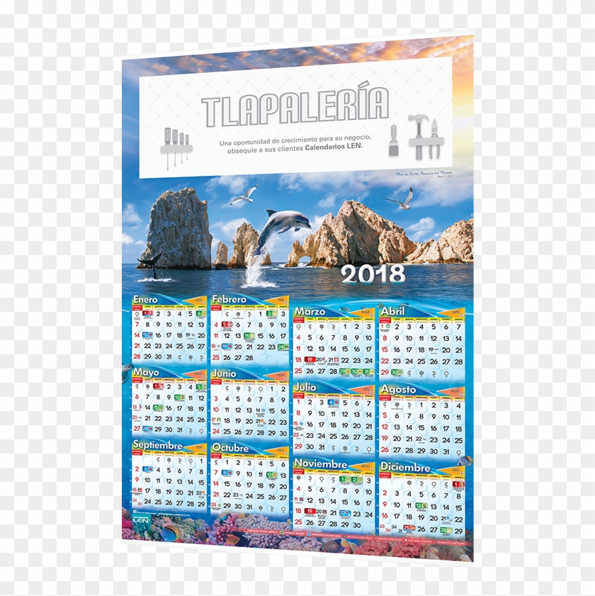 Calendario De Pared Con Varilla [doble Varilla F 801] - Graphic Design Clipart #5106652