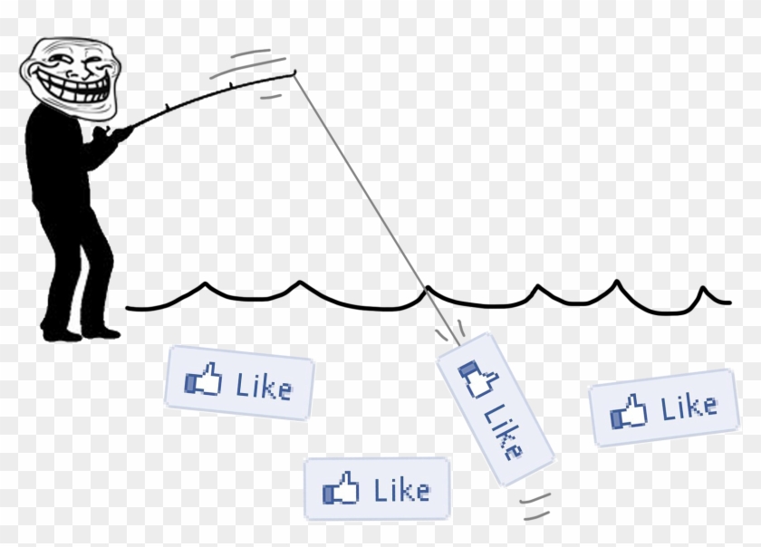 Fishing For Likes - Fishing For Likes Facebook Clipart #5106784