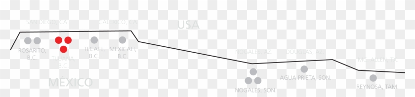 Garita Tijuana-usa More Than 63 Millions Viewers Annually - Black-and-white Clipart