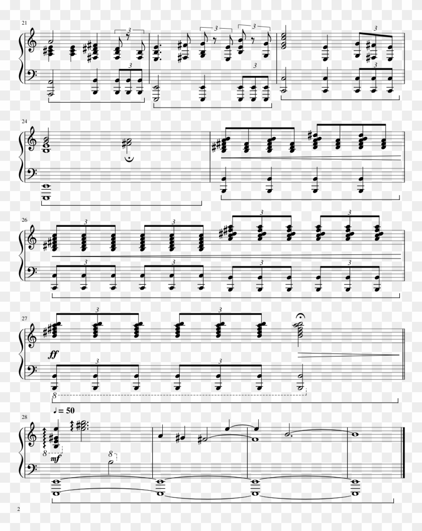 Star Wars Episode Vii - Force Awakens Music Sheet Clipart