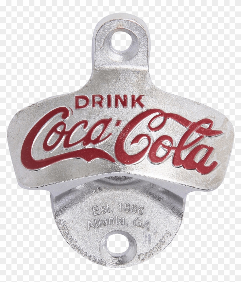 Abrebotellas Coca Cola Montado En La Pared - Cocacola Ornaments Png Clipart