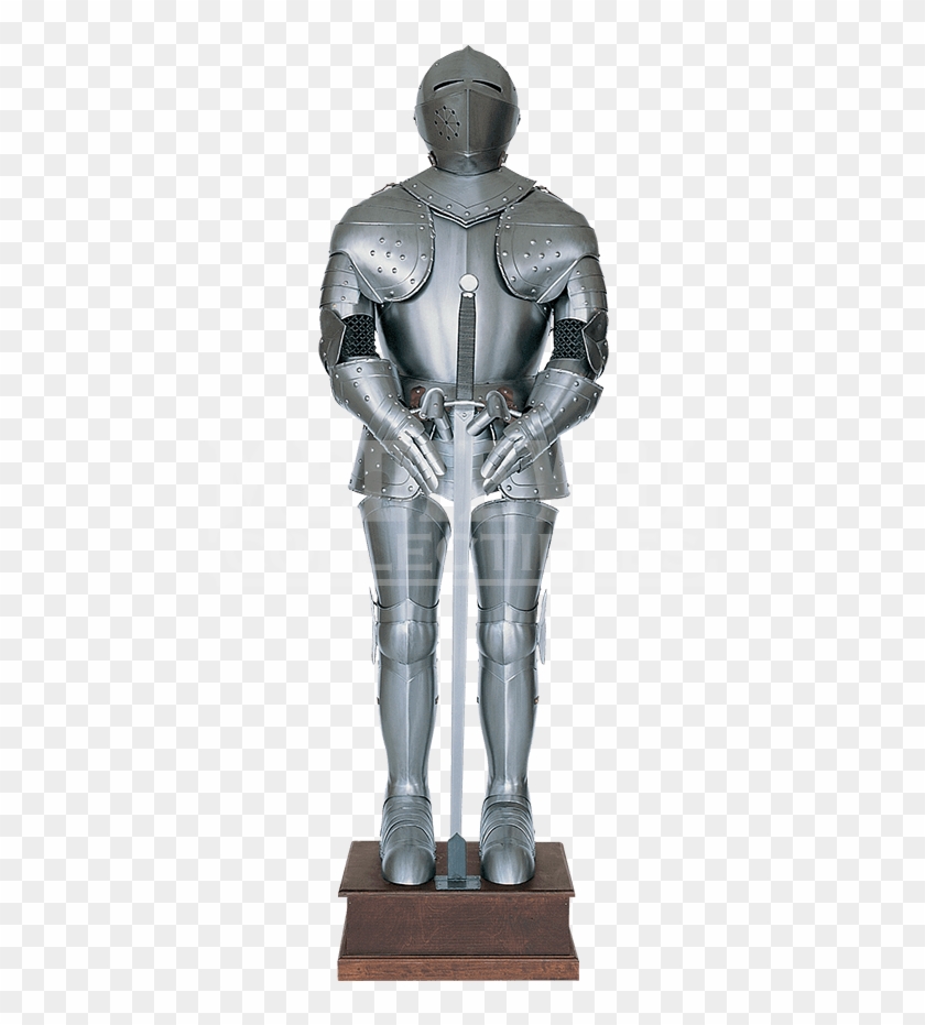 Knight Statue With A Sword Clipart