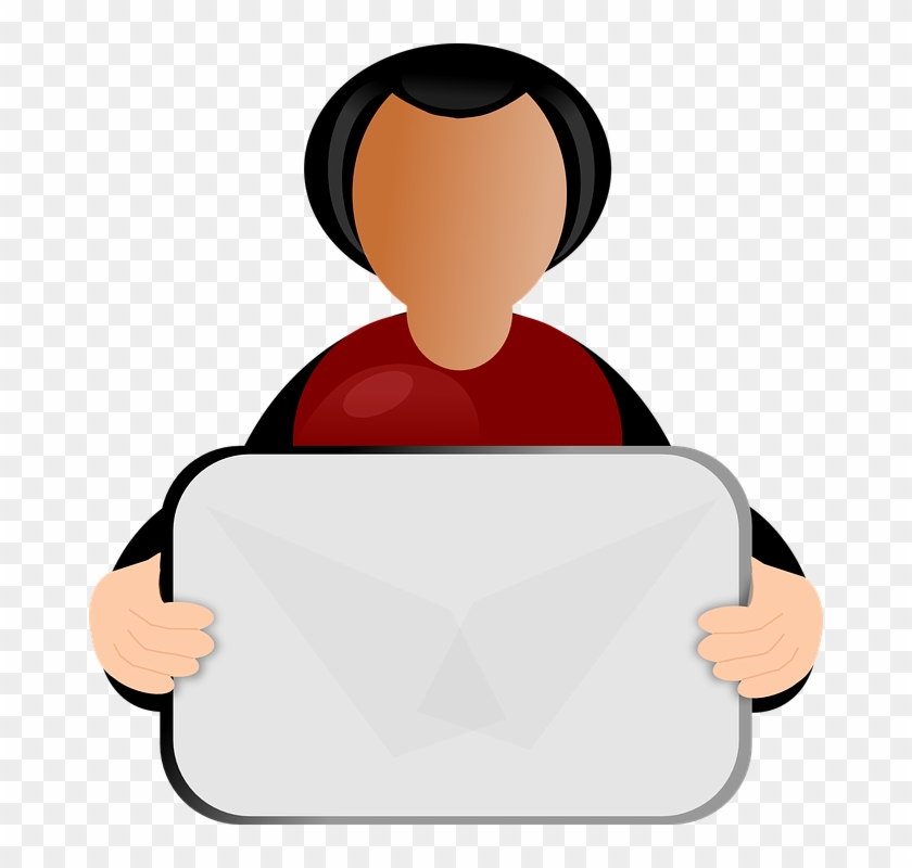 Persona Alerta Png - Person Holding Sign Clipart Transparent Png