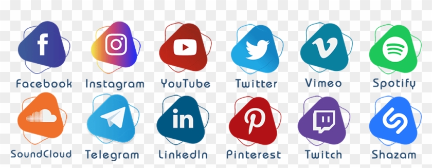 Facebook Instagram Twitter Png - Twitch Clipart