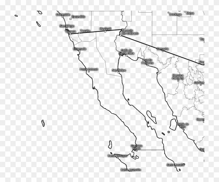 Hacienda Tecate - Map Clipart #5107916