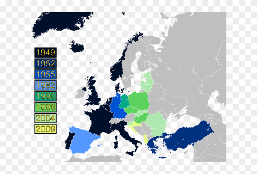Bandeira Da Nato - Nato Members Map Clipart #5108449