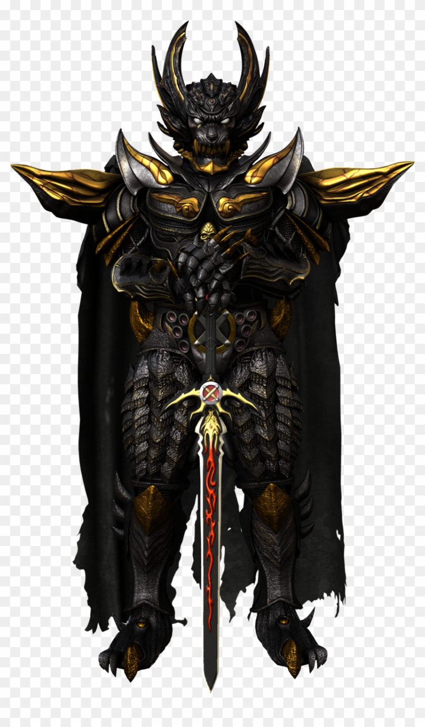 Kiba Wolf Knight, Death Knight, Knight Armor, Fantasy - Kiba The Dark Makai Knight Clipart #5108516