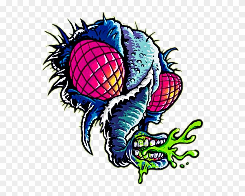 #fly #mosca #sticker #toxic #art #zombie #popart #urban - Illustration Clipart