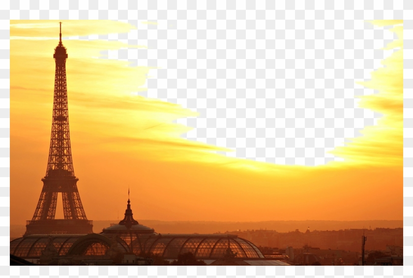 #eiffeltower #sunset #sky #sunny - Tour Eiffel Lever De Soleil Clipart