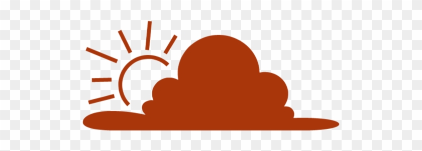 Partly Sunny - Silhouette Clipart #5109652