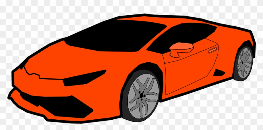 Lomborghini Car Cool Car - Gambar Animasi Mobil Keren Clipart #5110038