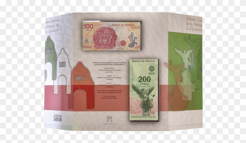 Mexican Special Edition Bills - Billetes Del Bicentenario De Mexico Clipart #5110755