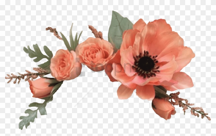 Free Png Transparent White Flower Crown Png Image With - Orange Flower Crown Png Clipart