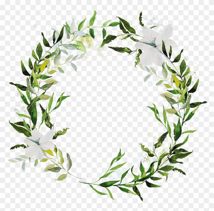 #crown #flower #print #leaf #flowercrown #leafcrown - Watercolor Painting Clipart