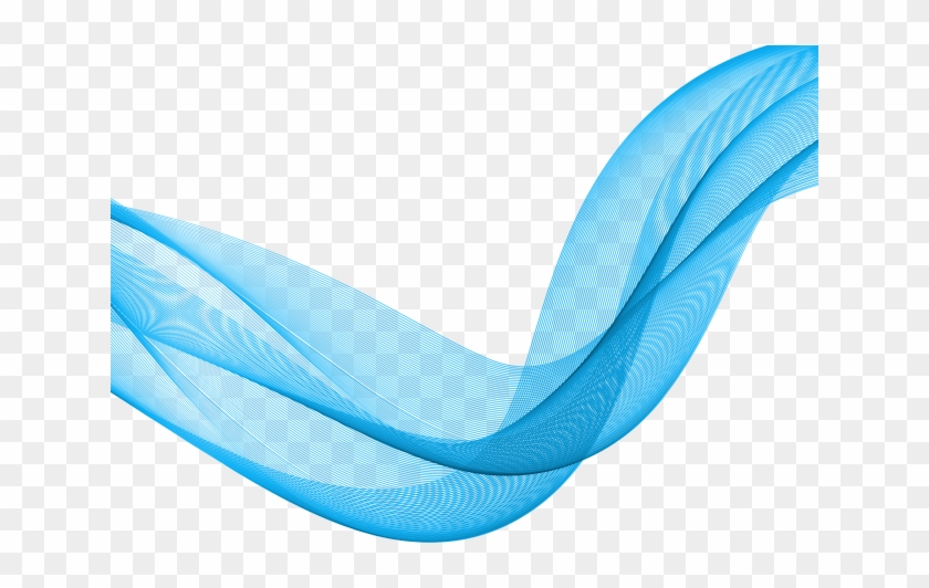 Decorative Line Blue Clipart Decorative Swirl - Curved Lines No Background - Png Download