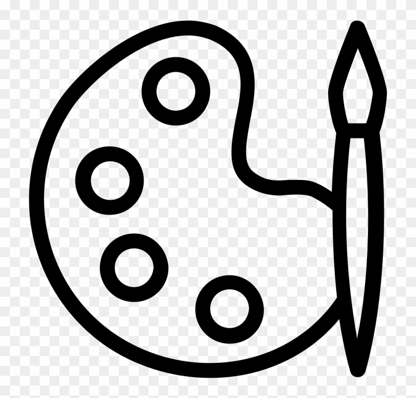 Noun Project Painting Icon1172017 Cc - Line Art Clipart