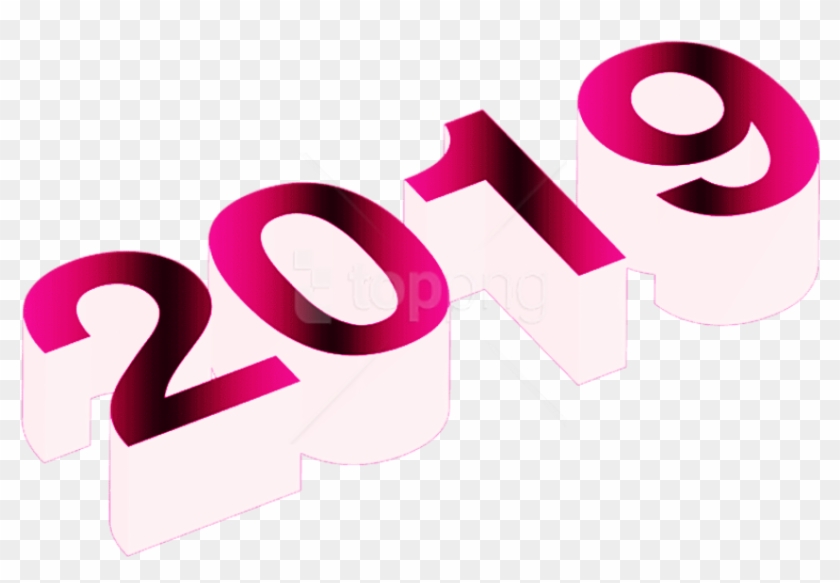 Free Png Download 3d Numeric 2019 Pink Png Png Images Clipart