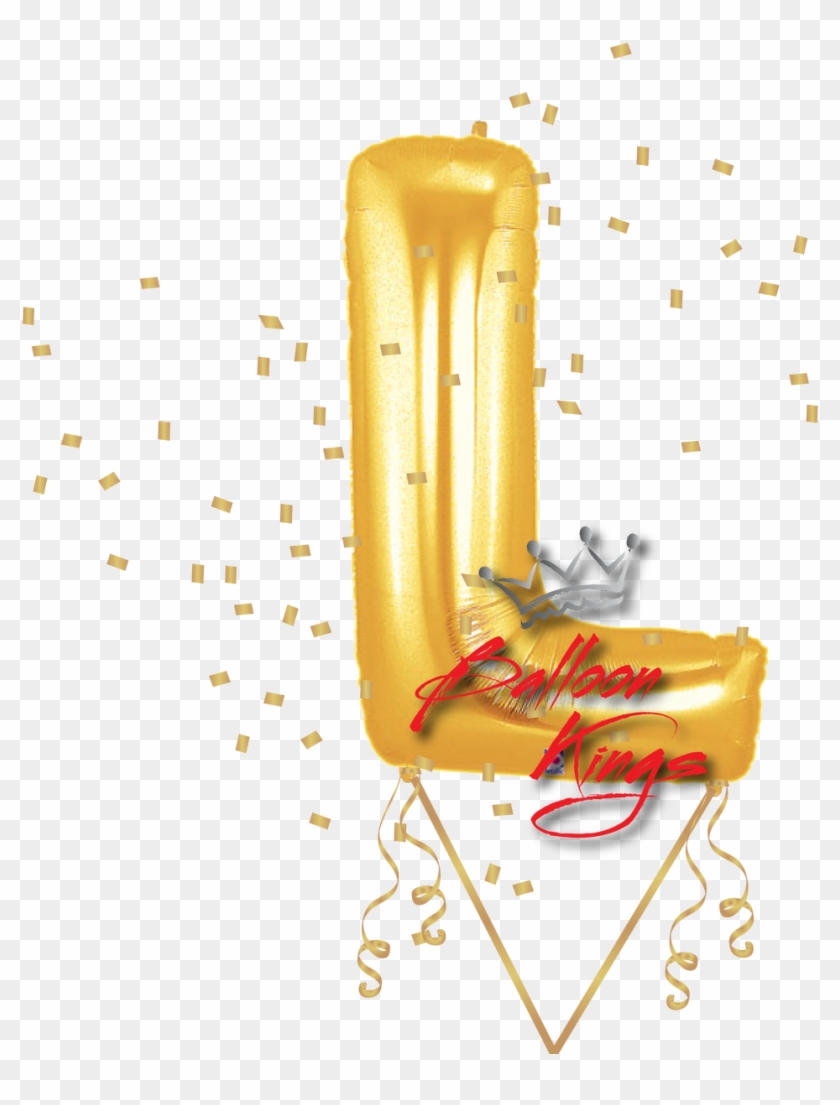 Gold Letter L - Illustration Clipart #5111647