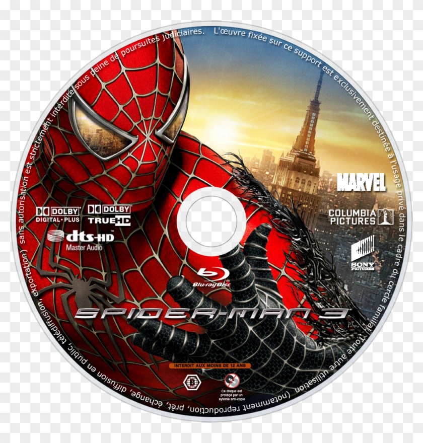 Spider-man 3 Bluray Disc Image - Spiderman Becomes Black Spiderman Clipart #5111688