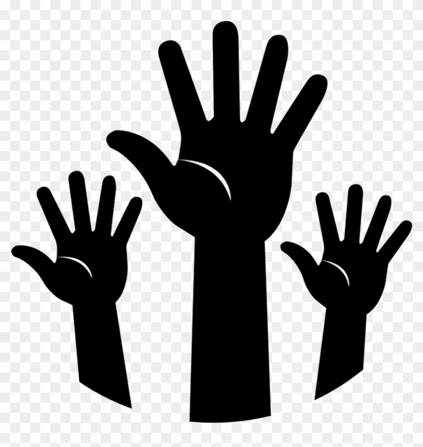 Raised Hands Png - Raised Hands Icon Png Clipart #5111868