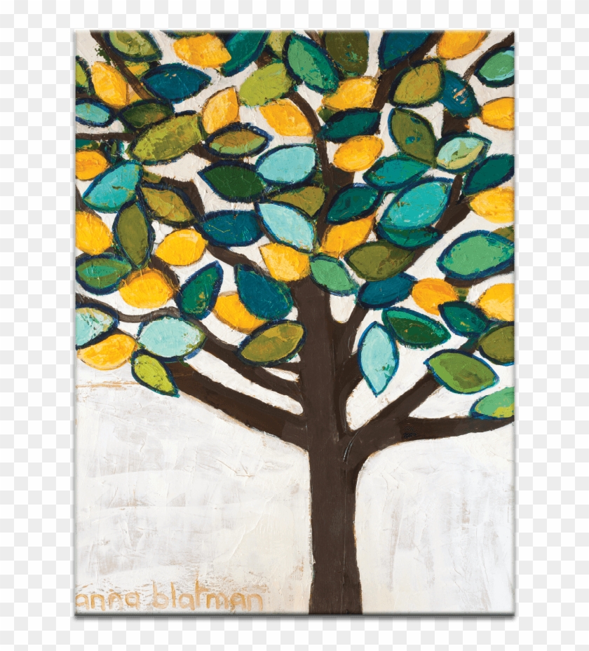 31abg Lemon Tree - Stained Glass Clipart #5111969