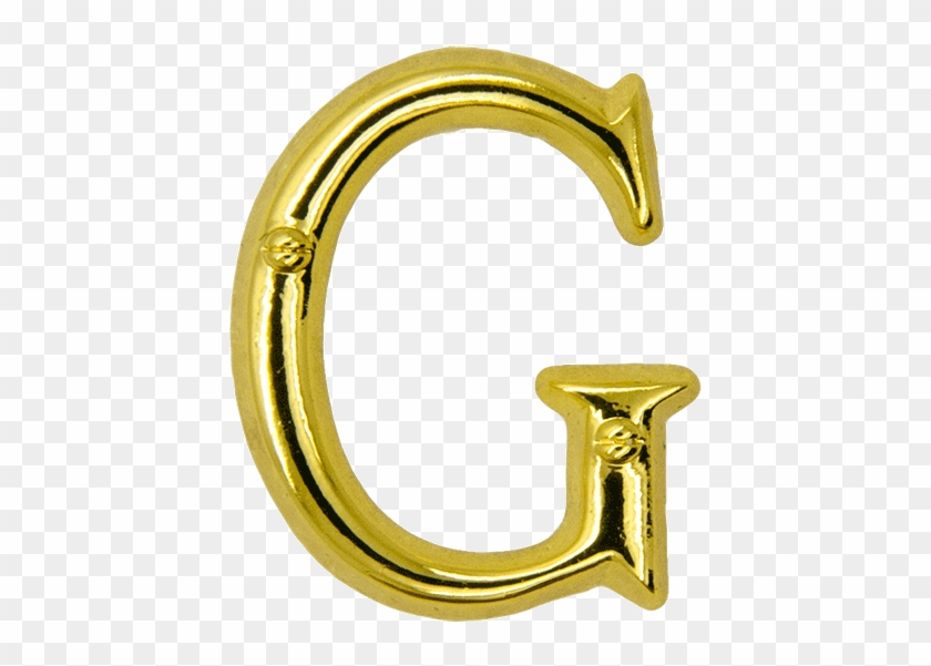 Letter G Pin, Gold - Letter G Gold Png Clipart