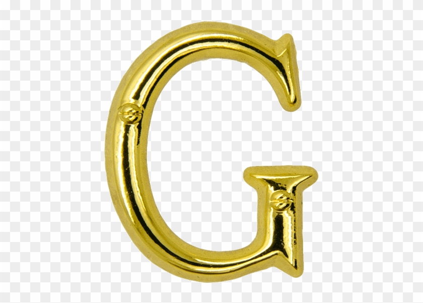 Letter G Pin, Gold - Letter G Gold Png Clipart #5111990
