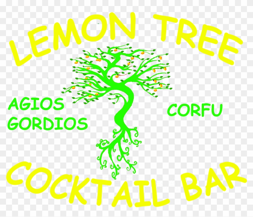 Lemon Tree Bar Corfu - Graphic Design Clipart #5112380